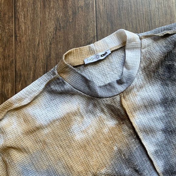 Fashion Nova Set-Marble Colored Lounge Set - Picture 2 of 4